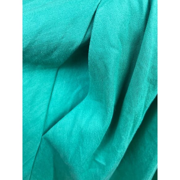 Chelsea 28 Green Women’s Ruffled Sleeve Fit & Flare Button Front Dress Size S - Picture 6 of 9